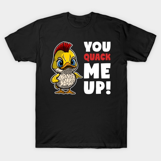 You Quack Me Up | Angry Duck T-Shirt by DesignINKZ